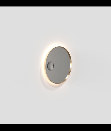 MIROIR 4140 AVEC LED-PANNEAU ARRIÈRE » DORÉ BROSSÉ