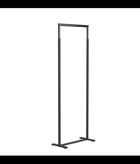 CLOTHES STAND 6002H » MATT BLACK / POLISHED BLACK