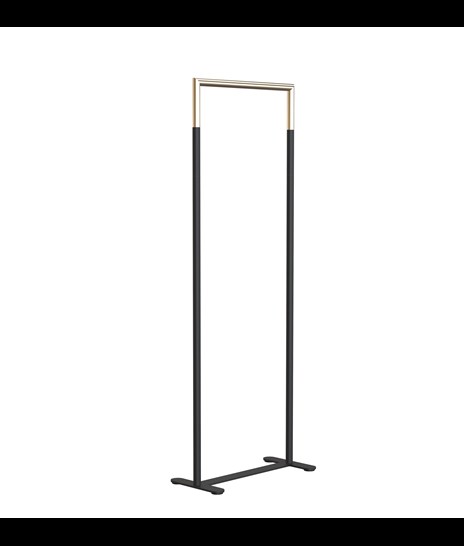 CLOTHES STAND 6002H » MATT BLACK / BRUSHED GOLD