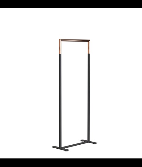 CLOTHES STAND 6002H » MATT BLACK / POLISHED COPPER