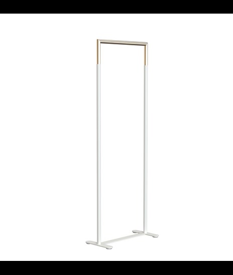CLOTHES STAND 6002H » MATT WHITE / BRUSHED GOLD
