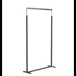 CLOTHES STAND 6003H » MATT BLACK / POLISHED STAINLESS