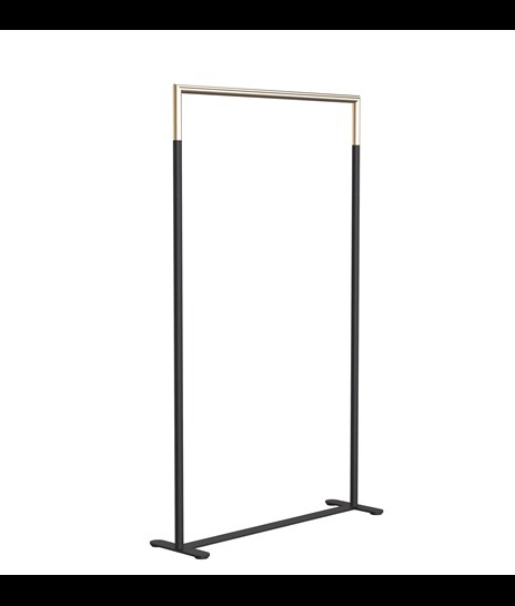 CLOTHES STAND 6003H » MATT BLACK / BRUSHED GOLD