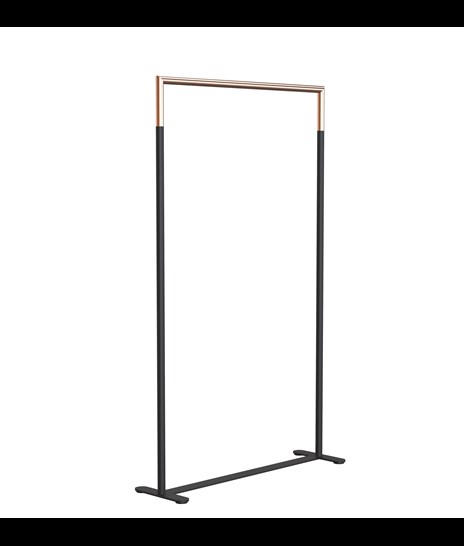 CLOTHES STAND 6003H » MATT BLACK / BRUSHED COPPER