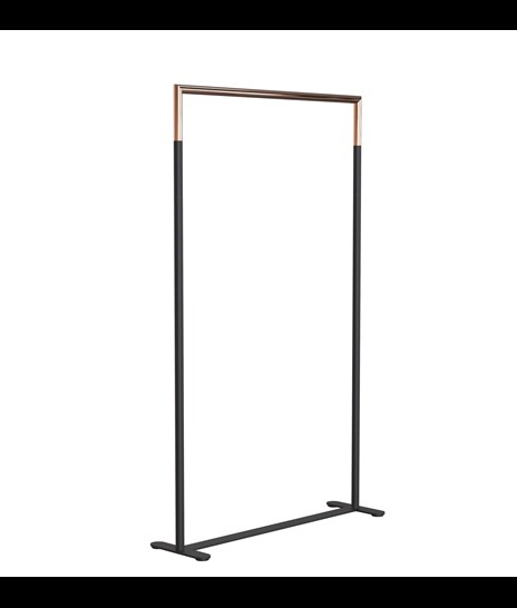 CLOTHES STAND 6003H » MATT BLACK / POLISHED COPPER