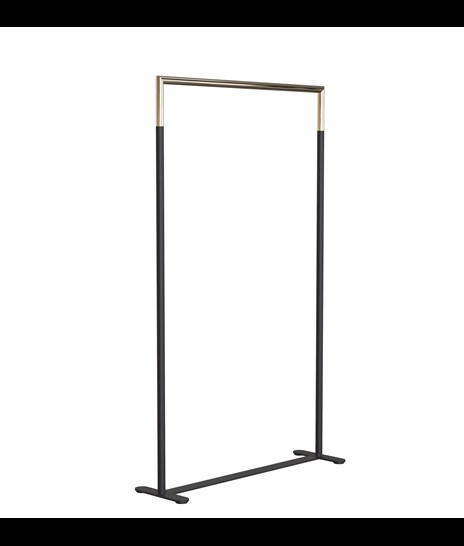 CLOTHES STAND 6003H » MATT BLACK / POLISHED GOLD