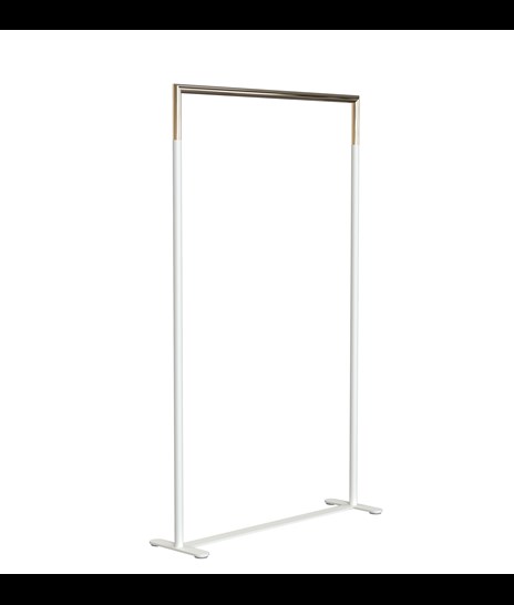 CLOTHES STAND 6003H » MATT WHITE / POLISHED GOLD