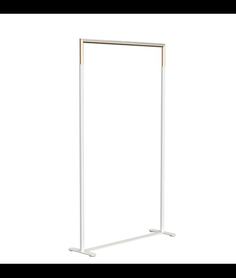 CLOTHES STAND 6003H » MATT WHITE / BRUSHED GOLD