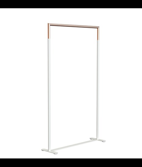 CLOTHES STAND 6003H » MATT WHITE / BRUSHED COPPER