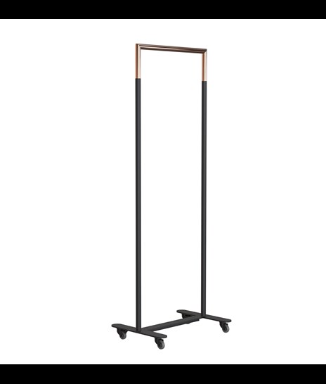 CLOTHES STAND 6004H » MATT BLACK / POLISHED COPPER