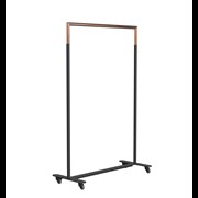 CLOTHES STAND 6005 » MATT BLACK / POLISHED COPPER