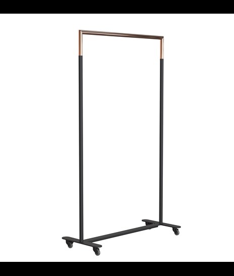 CLOTHES STAND 6005H » MATT BLACK / POLISHED COPPER