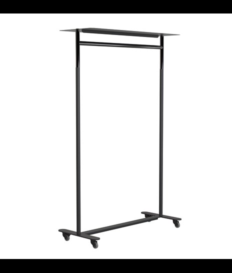 CLOTHES STAND 6010 » MATT BLACK / POLISHED BLACK