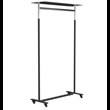 CLOTHES STAND 6010H » MATT BLACK / POLISHED STAINLESS