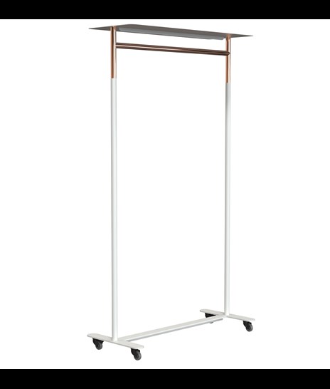 KLESSTATIV 6010H » MATT HVIT/POLERT KOBBER