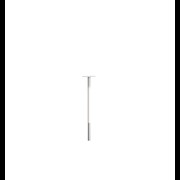 TABLE LEG 6710 » MATT WHITE / BRUSHED STAINLESS