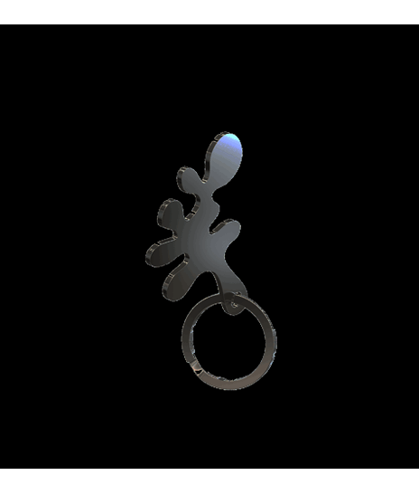 MINI CAMOUFLAGE KEYRING 3003 » BRUSHED BLACK
