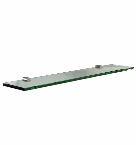 GLASS SHELF 1108 WITH CLAMPS, 60CM